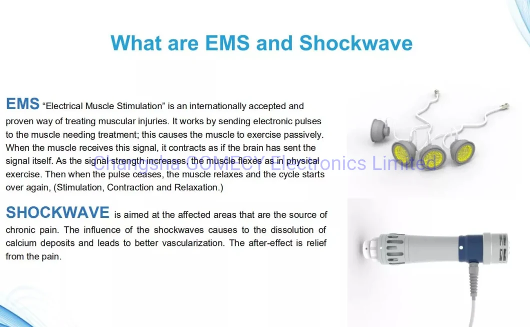 Physical EMS Shockwave Therapy Machine for ED and Pd Treatment