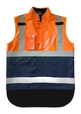 Safety Products Reversible Hi Vis Workwear Reflektierende Sicherheitsweste für Herren